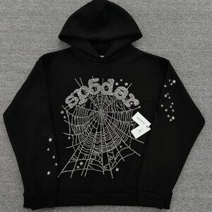 🔥 NEW DROP – Sp5der Web Rhinestone Hoodies 🔥